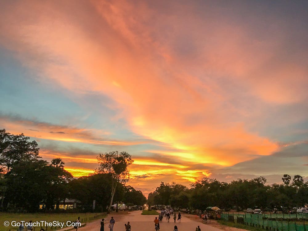 ทัศนียภาพนครวัดก่อนเดินทางต่อ