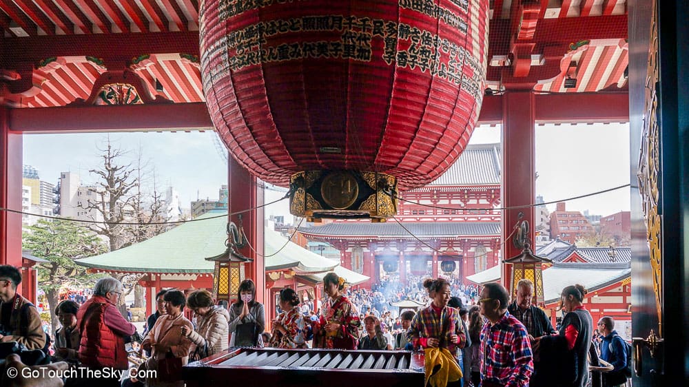 องค์พระเจดีย์ในบริเวณวัดเซนโซจิ