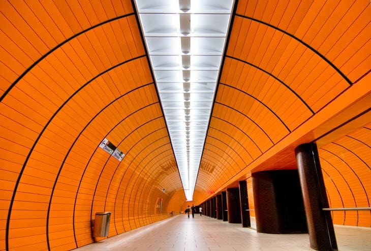 บรรยากาศสถานี U-bahn มิวนิก