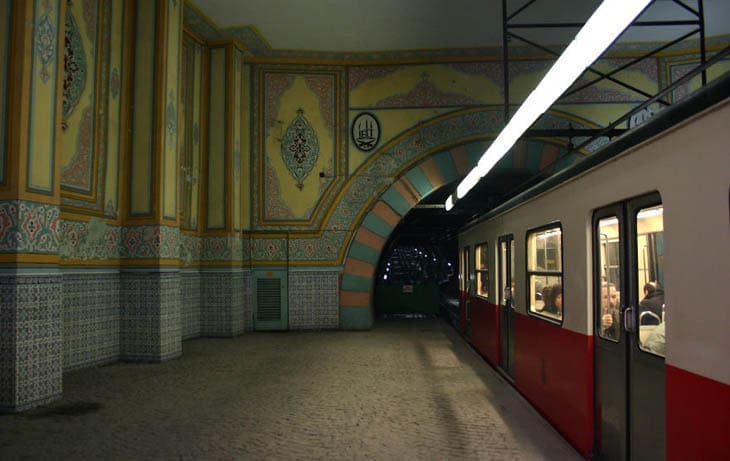 Tunel สถานีรถไฟใต้ดินเก่าอิสตันบูล