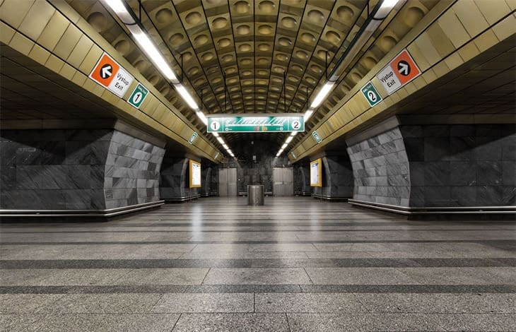 บรรยากาศสถานี Malostranská