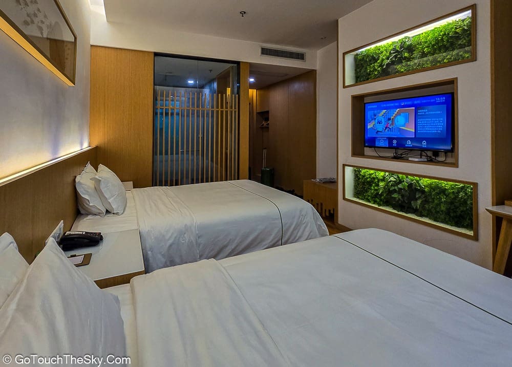 สวนสไตล์ญี่ปุ่นนอกห้องพัก