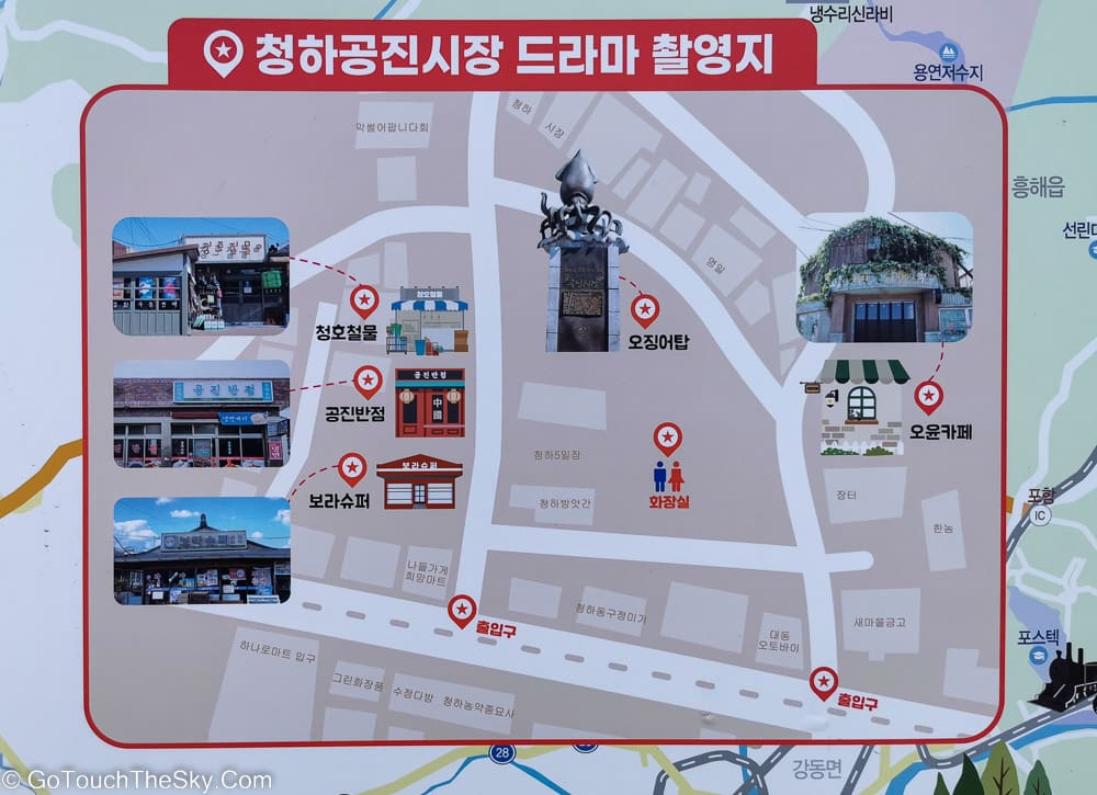 หมู่บ้านกงจินสถานที่ถ่ายทำ