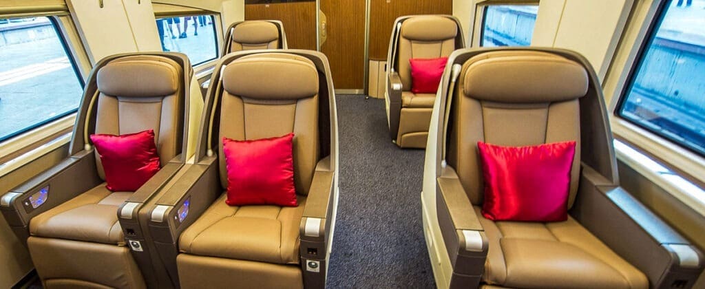 ชั้นธุรกิจรถไฟความเร็วสูงจีน