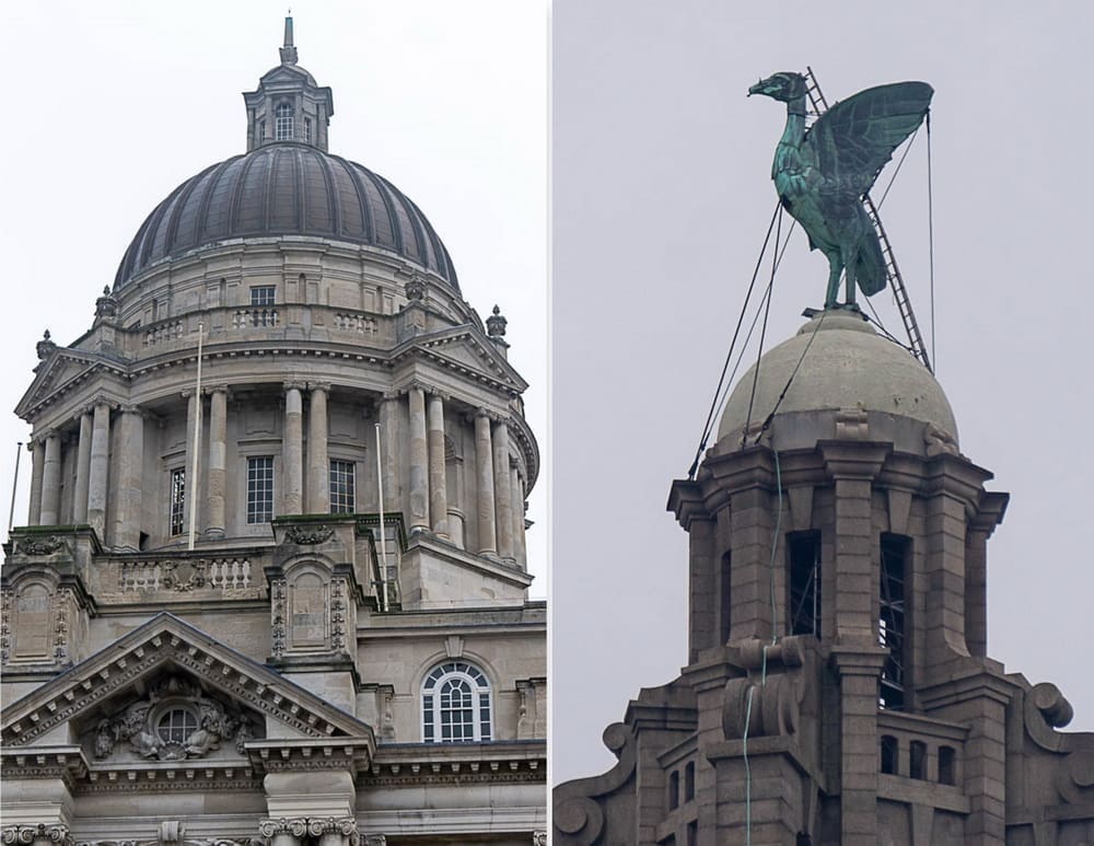 Port of Liverpool Building มุมกว้าง