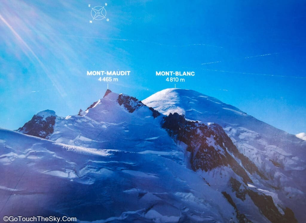 วิวยอดเขา Mont-Blanc จากระยะไกล