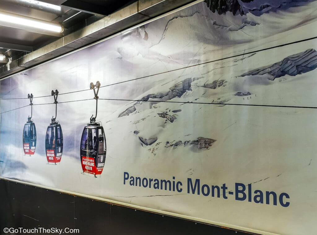 จุดเริ่มต้นกระเช้า Panoramic Mont-Blanc