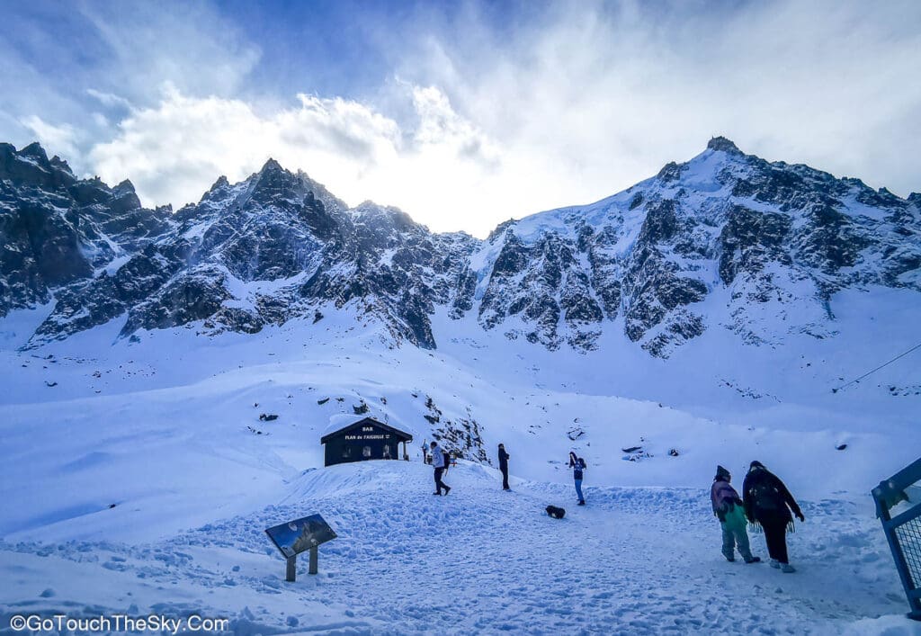 ทางเดินเทรกกิงจาก Plan de l'Aiguille
