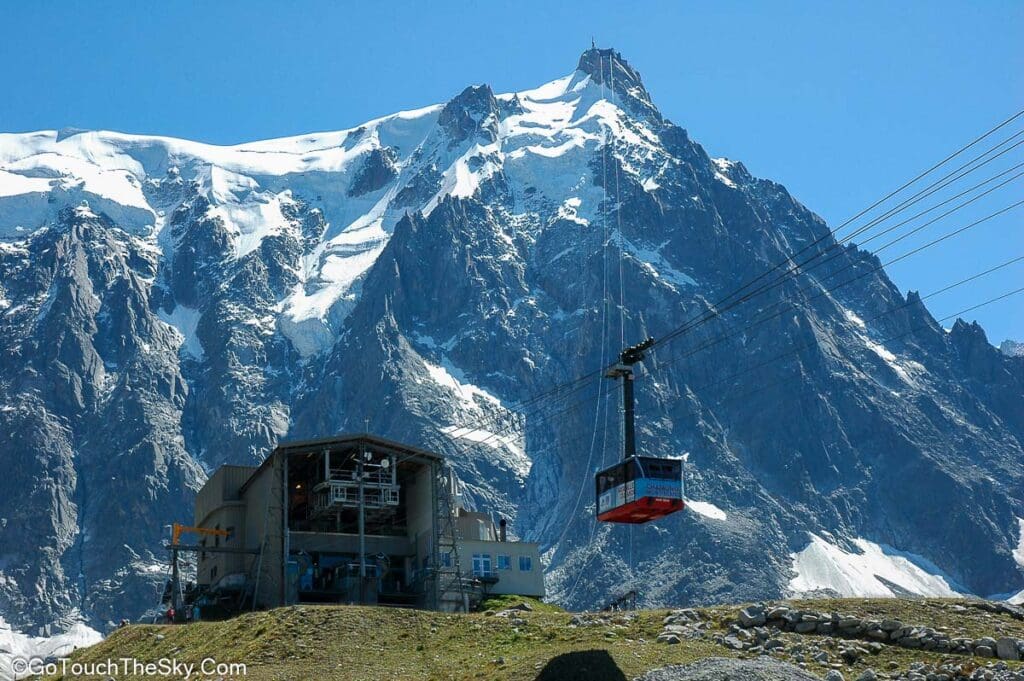 Plan de l'Aiguille กับยอดเขา Aiguille du Midi