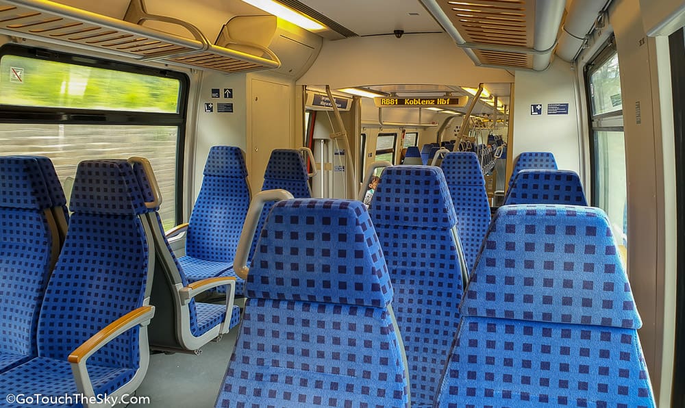 ภายในรถไฟสู่ Cochem