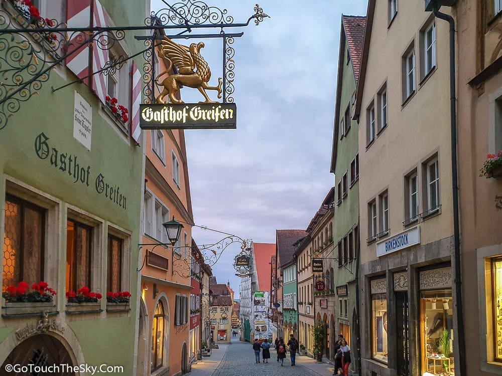 ถนน Untere Schmiedgasse โรเธนเบิร์ก