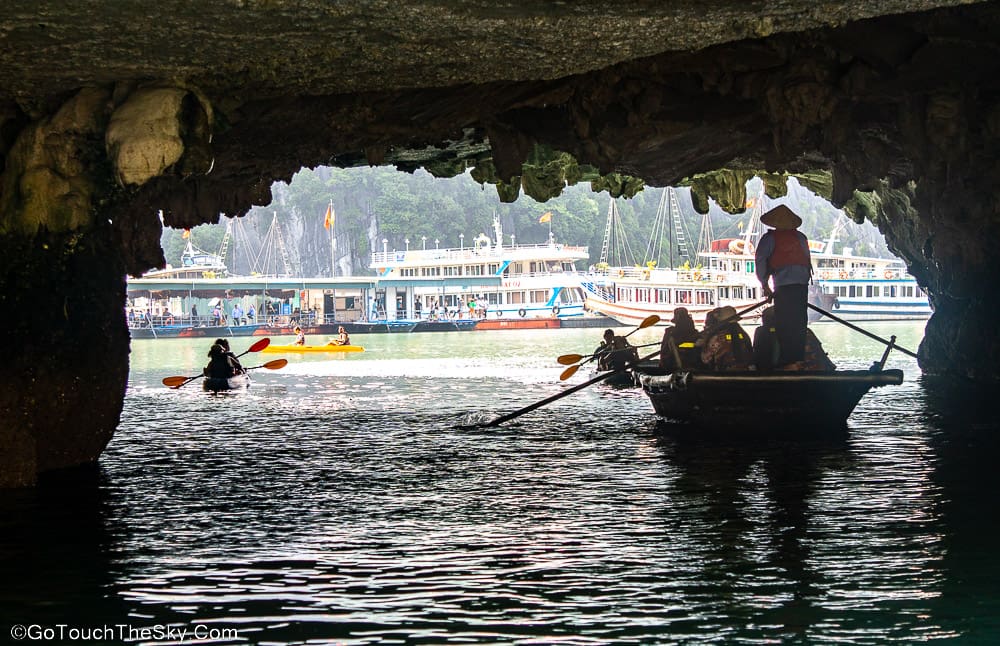 บรรยากาศพายเรือคายัค