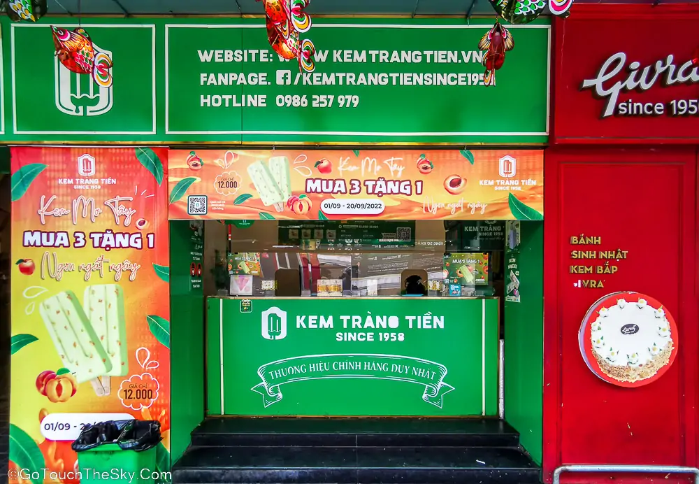 ร้านไอศกรีม Kem Trang Tien