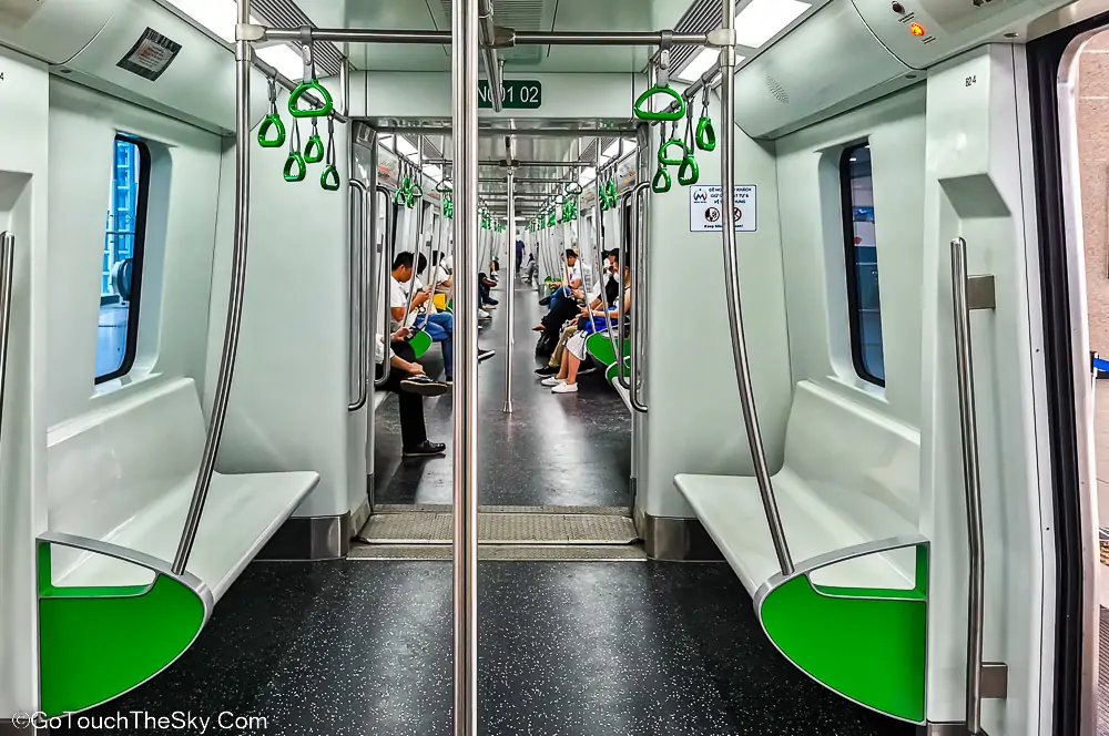 ภายในรถไฟฟ้าฮานอย