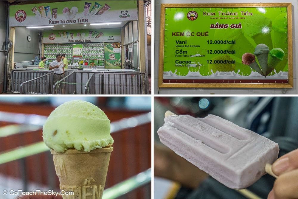 ไอศกรีม Kem Trang Tien