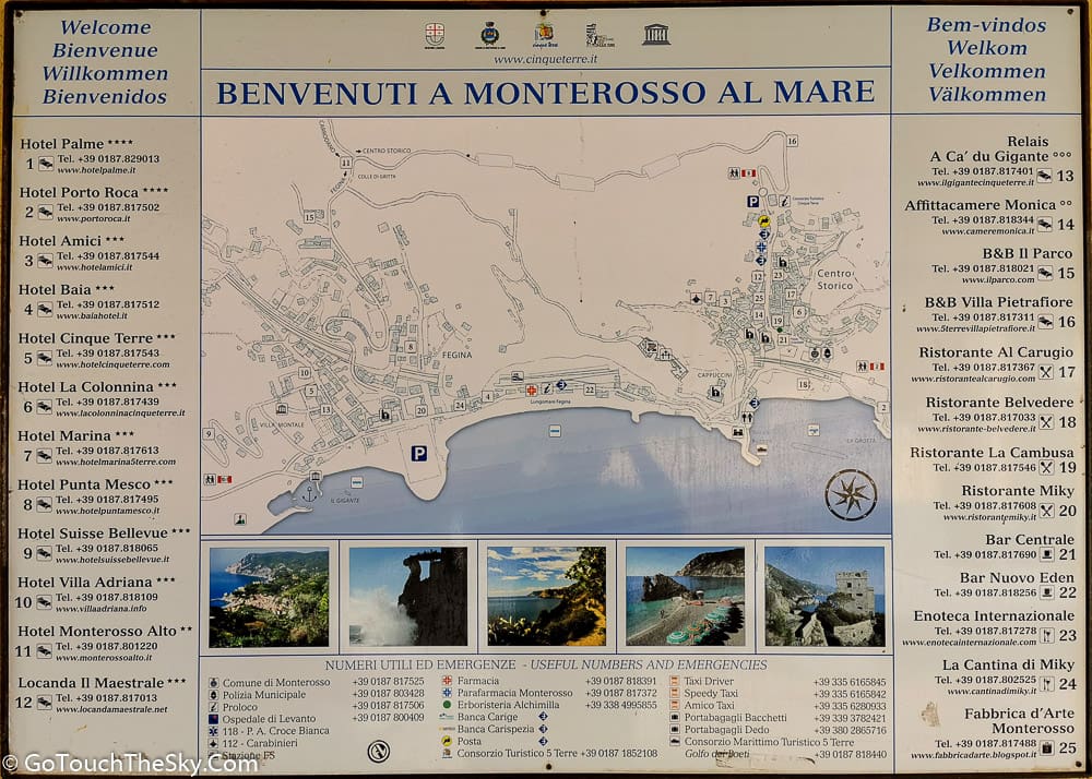 หมู่บ้าน Monterosso al Mare