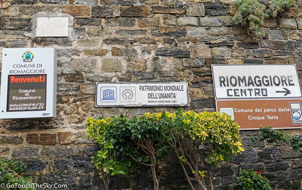 ทางเดินสู่หมู่บ้าน Riomaggiore
