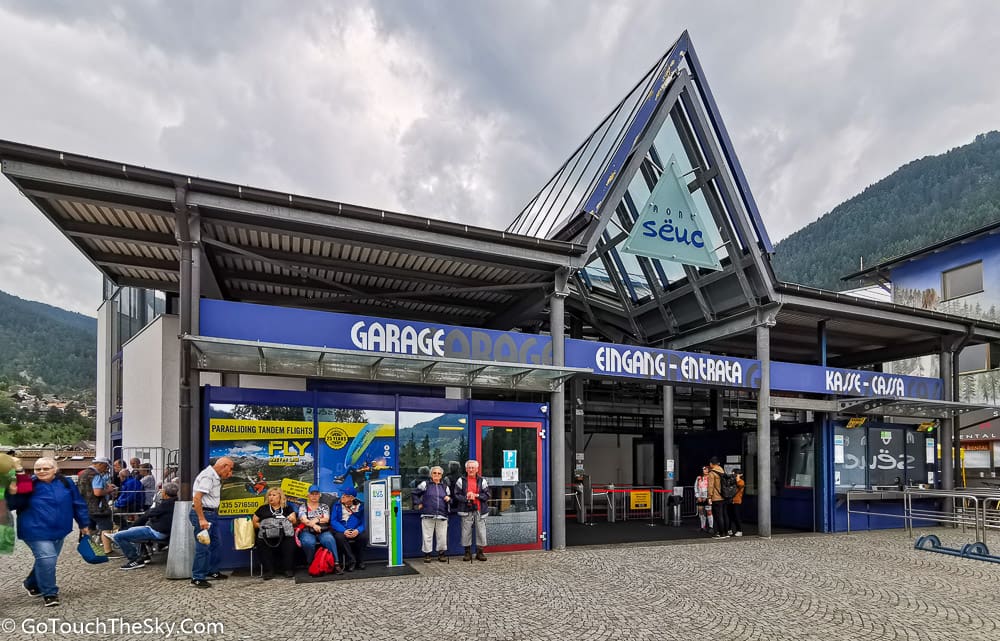 บรรยากาศสถานีกระเช้า Alpe di Siusi