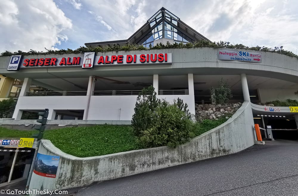 ที่จอดรถสถานีกระเช้า Alpe di Siusi