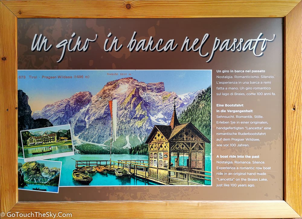 นักท่องเที่ยวพายเรือแคนู Braies