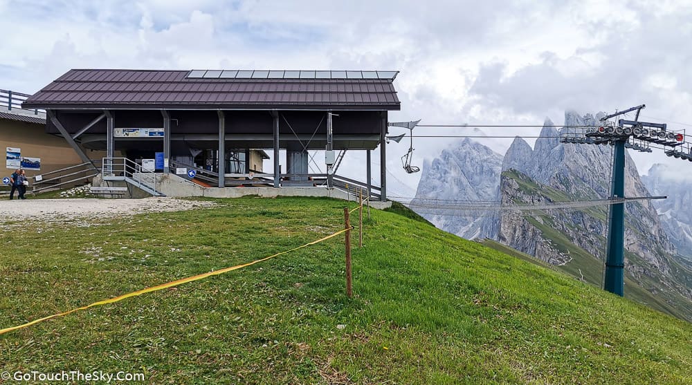 วิวจากแชร์ลิฟต์ Seceda