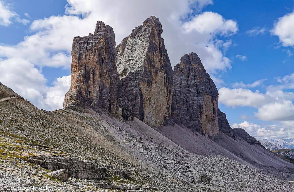 มุมมอง Tre Cime ที่เปลี่ยนไประหว่างทาง