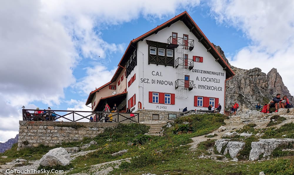 ทางเดินใกล้ถึง Rifugio Locatelli