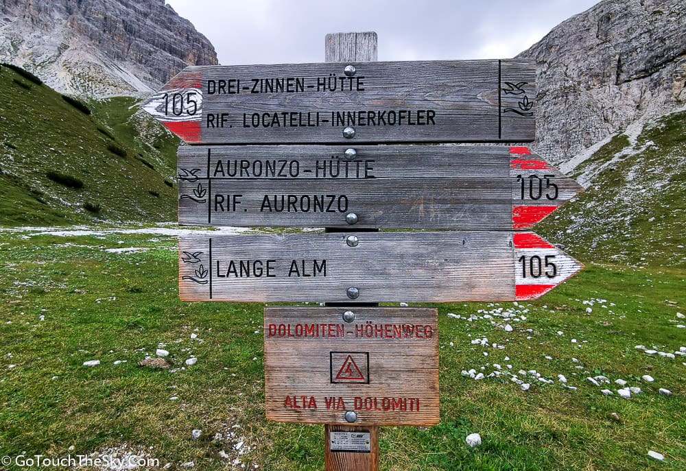วิวเส้นทางเดินกลับ Rifugio Auronzo