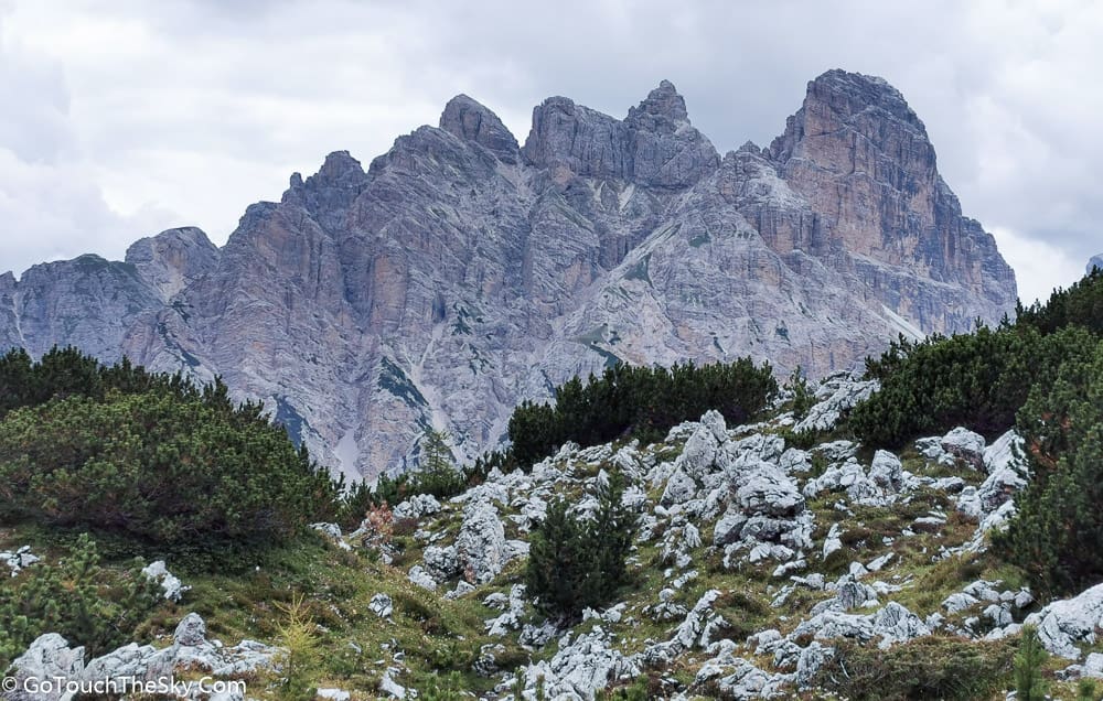 วิวหุบเขาก่อนถึง Rifugio Auronzo
