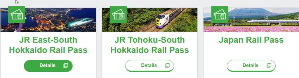 Hokkaido Area Pass รายละเอียดเพิ่มเติม