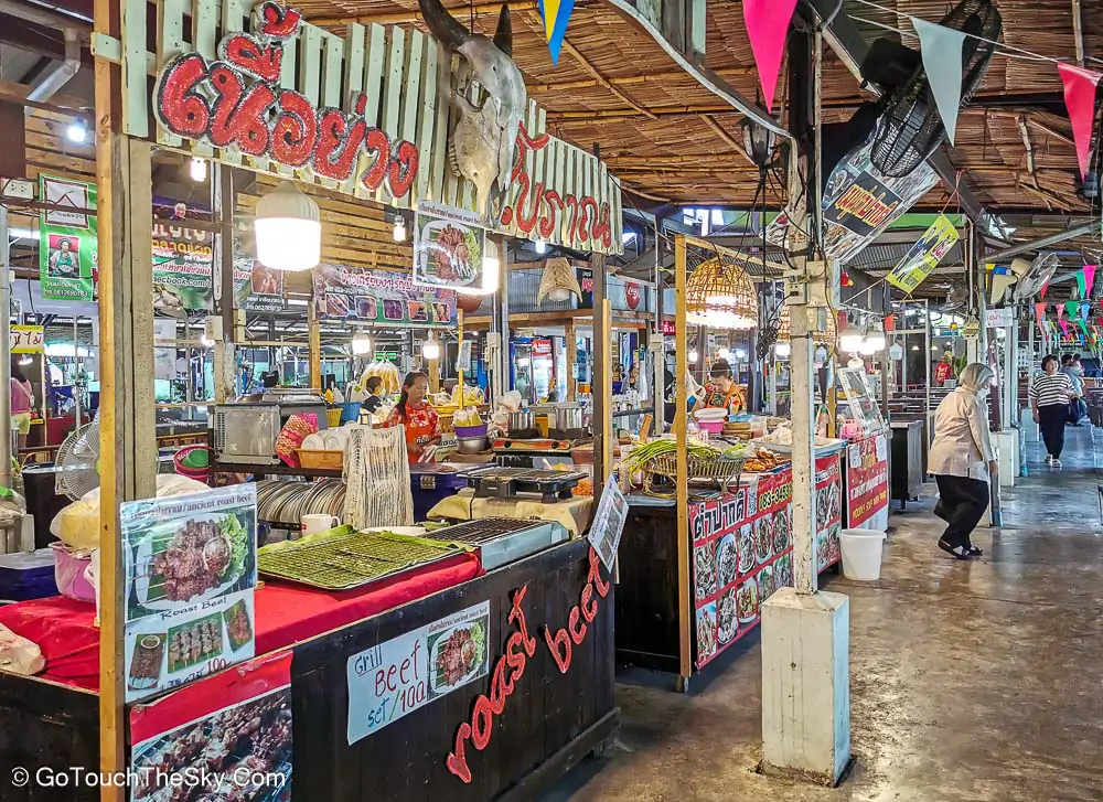 ร้านค้าในตลาดน้ำคลองลัดมะยม