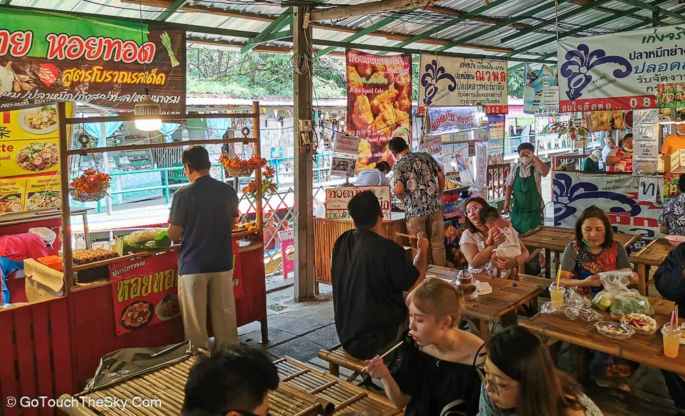 บรรยากาศตลาดน้ำโดยรวม