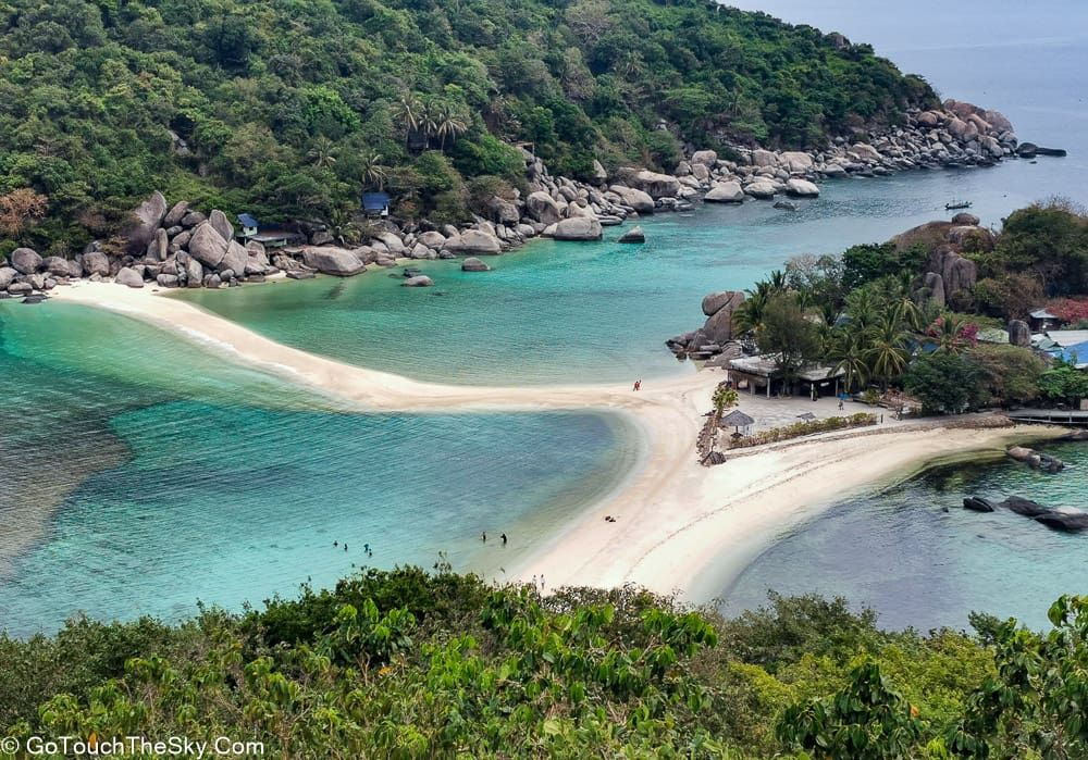 ทิวทัศน์เกาะนางยวนมุมสูง