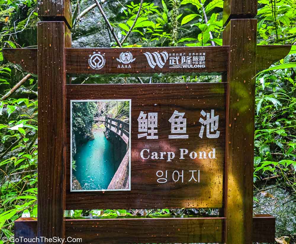 สะพานทางเดินเลียบหน้าผาช่วงปลายหุบเขา