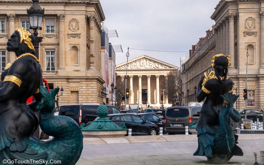 โบสถ์ La Madeleine จากจัตุรัสคองคอร์ด