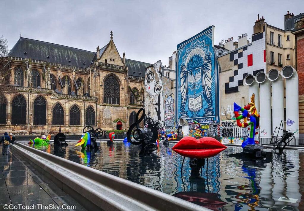 น้ำพุ Stravinsky Fountain ปารีส