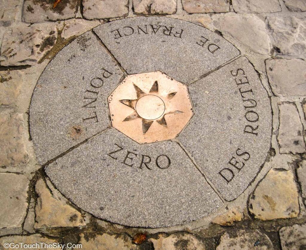 จุด Point Zero des Routes de France