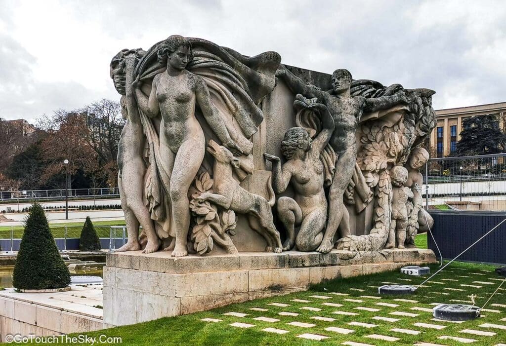 หอไอเฟลจากสวนใต้ลาน Trocadéro