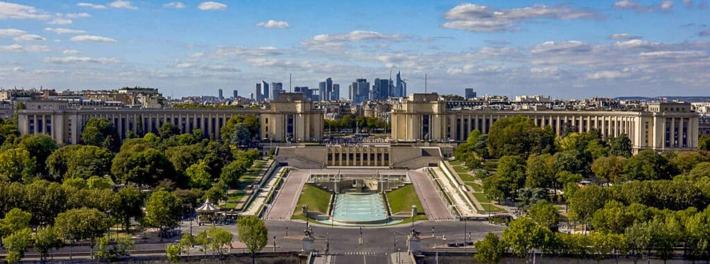 Palais de Chaillot มองจากด้านหอไอเฟล
