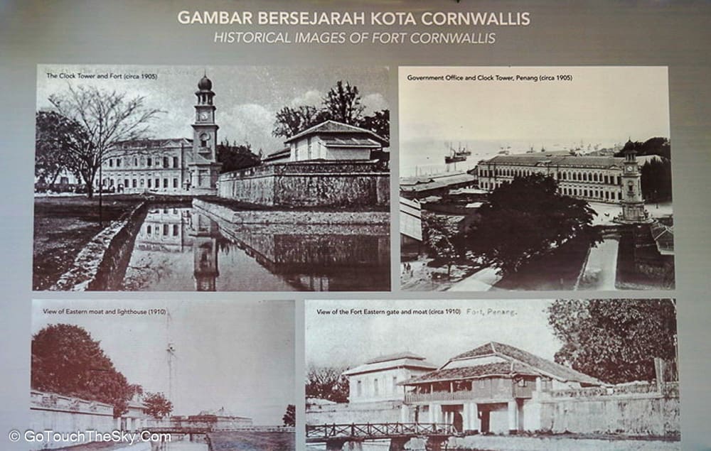 โครงสร้างภายในป้อม Fort Cornwallis