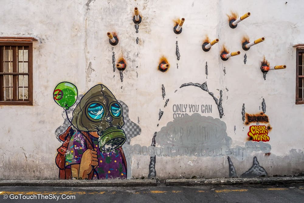 ผลงาน Street Art อีกจุดในจอร์จทาวน์