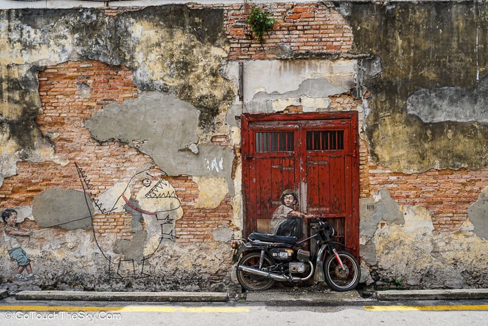 ภาพวาด Street Art จอร์จทาวน์