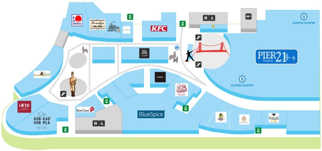 บรรยากาศ Pier21 Food Court