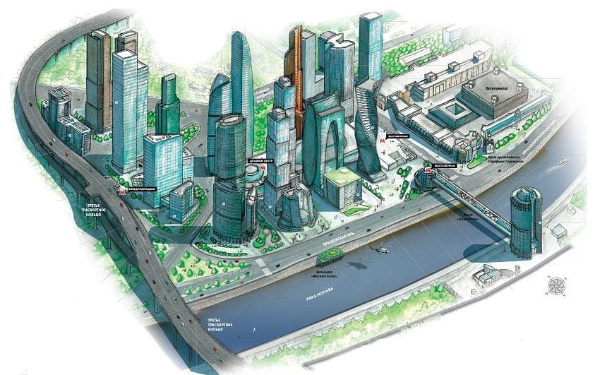 Moscow International Business Center ตึกระฟ้า