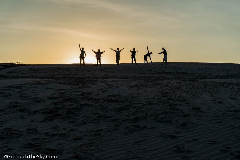 ทะเลทรายหาดหงส์ยามเย็น