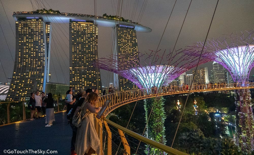 วิว Gardens by the Bay จากมุมสูง