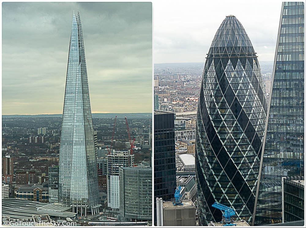 The Shard และ The Gherkin Building