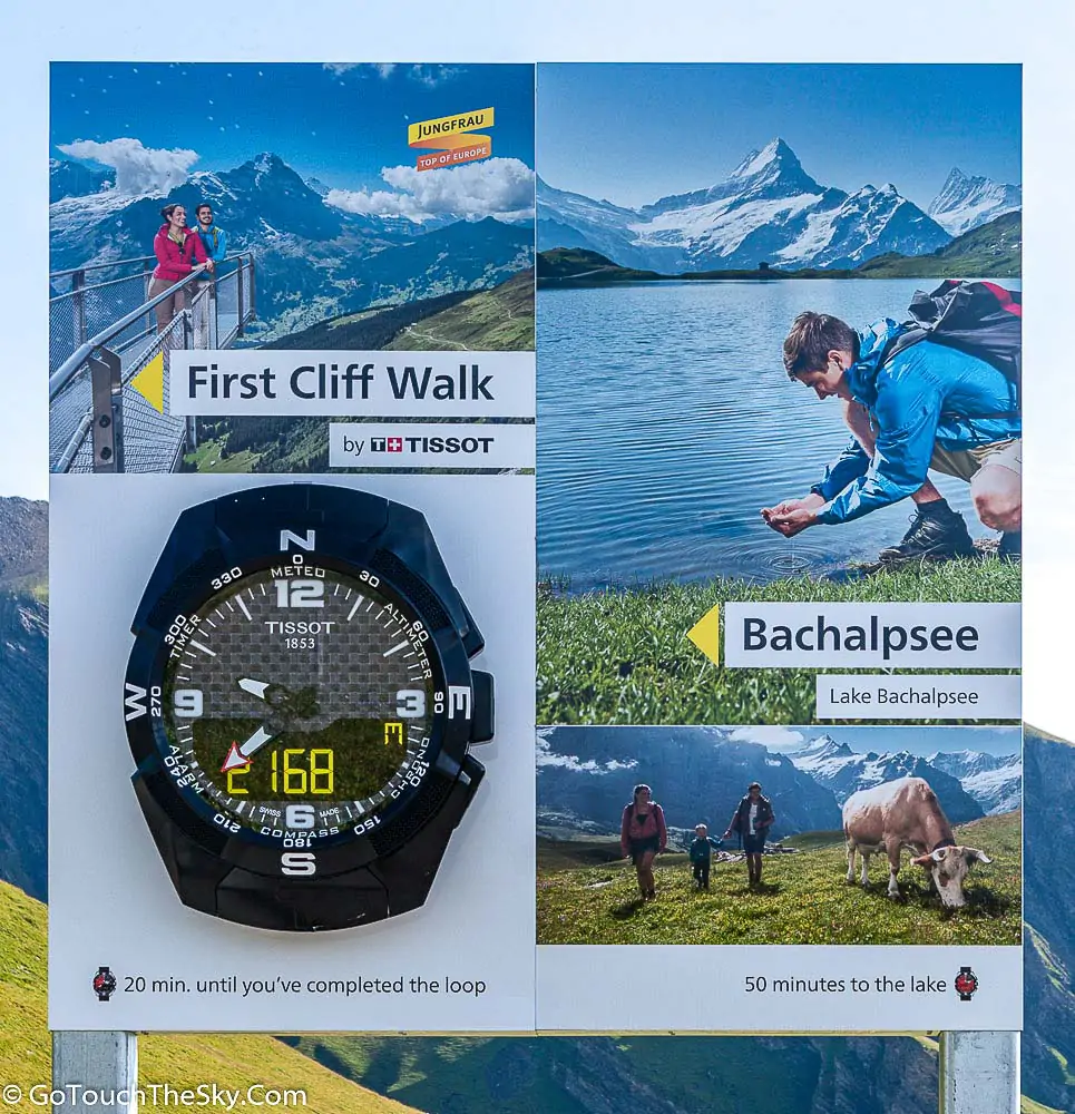 ทางเดินเทรกกิงสู่ทะเลสาบ Bachalpsee