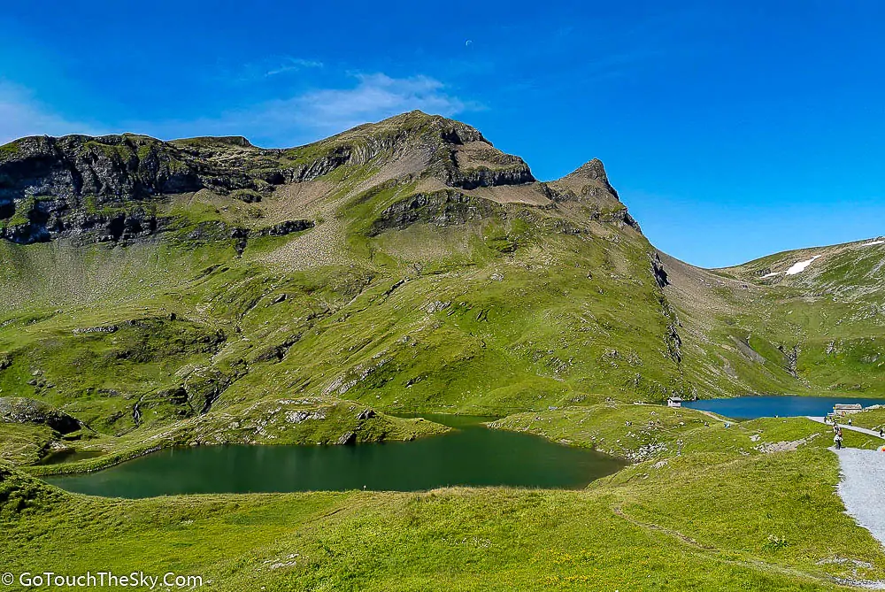 ทางเดินใกล้ถึงทะเลสาบ Bachalpsee