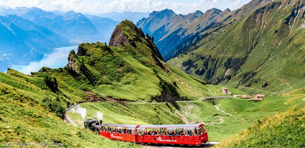 แผนที่เส้นทางรถไฟ Brienz Rothorn
